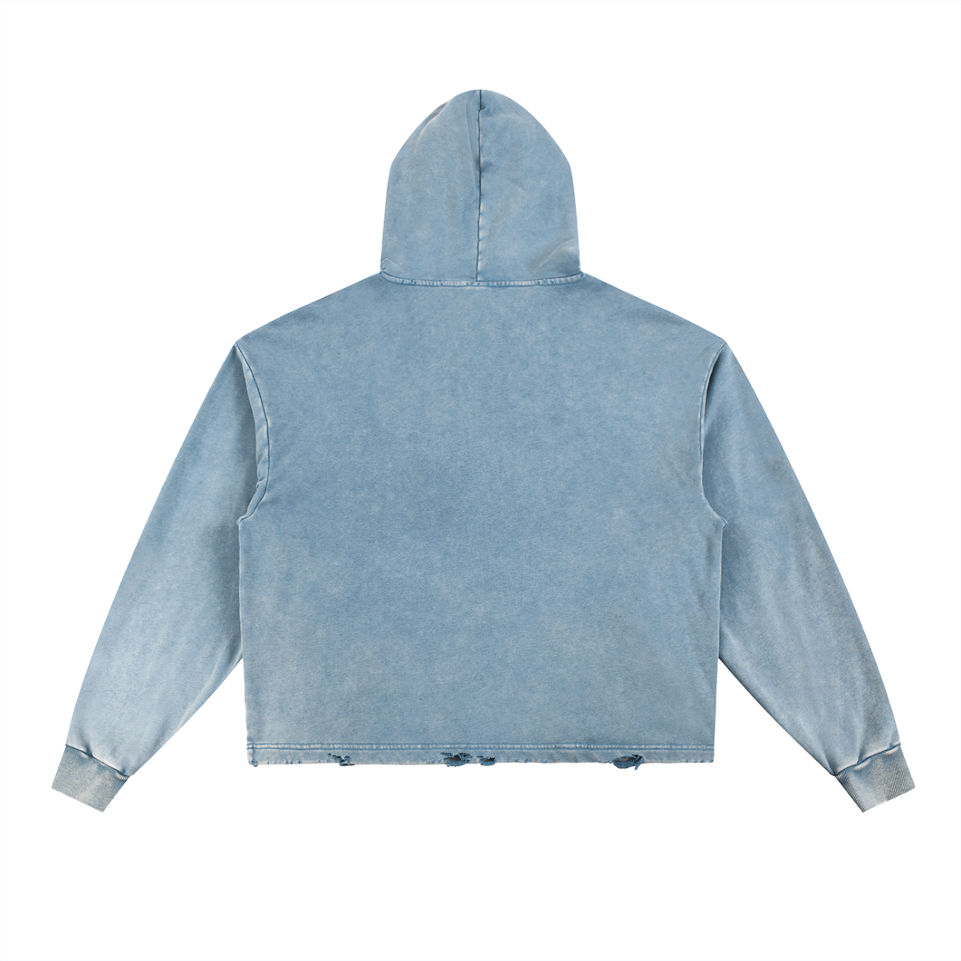 Believers Vintage Washed Frayed-Hem Hoodie