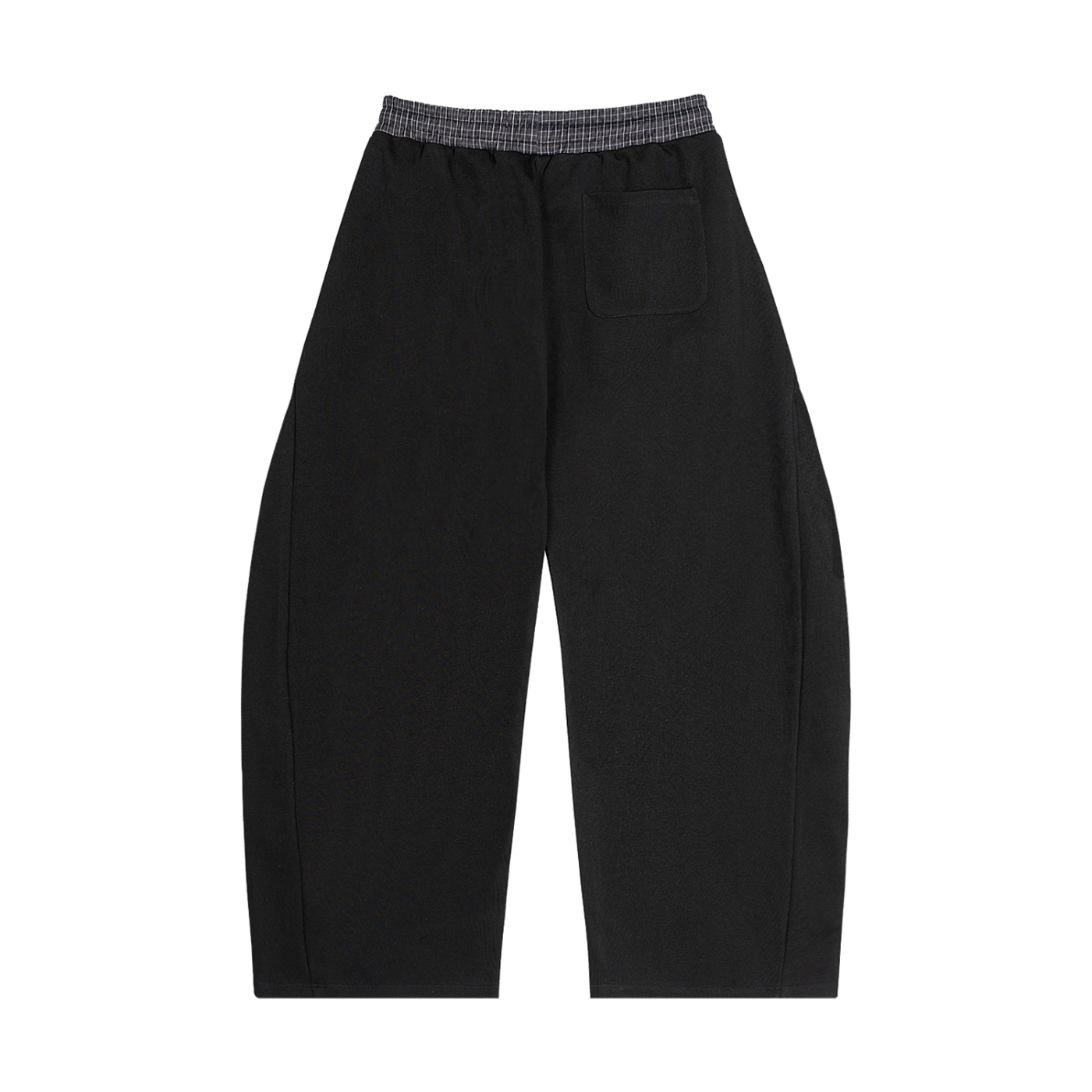 Believers Plaid Waistband Barrel Sweatpants