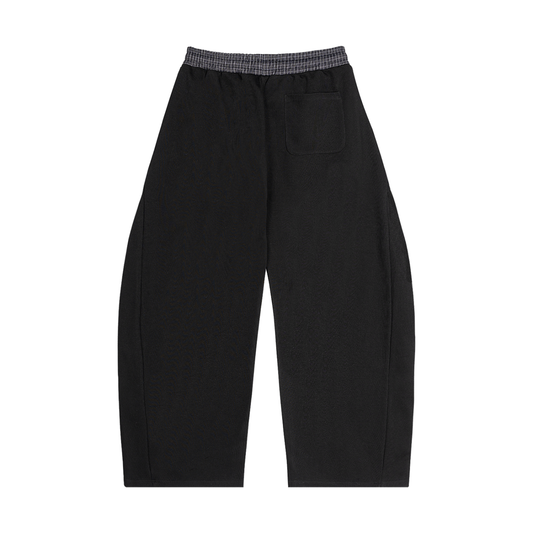 Believers Plaid Waistband Barrel Sweatpants