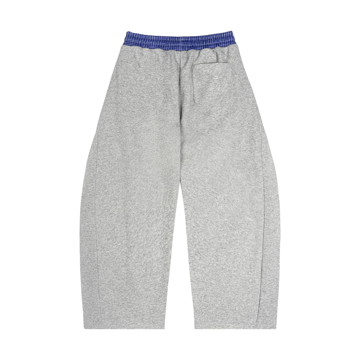 Believers Plaid Waistband Barrel Sweatpants