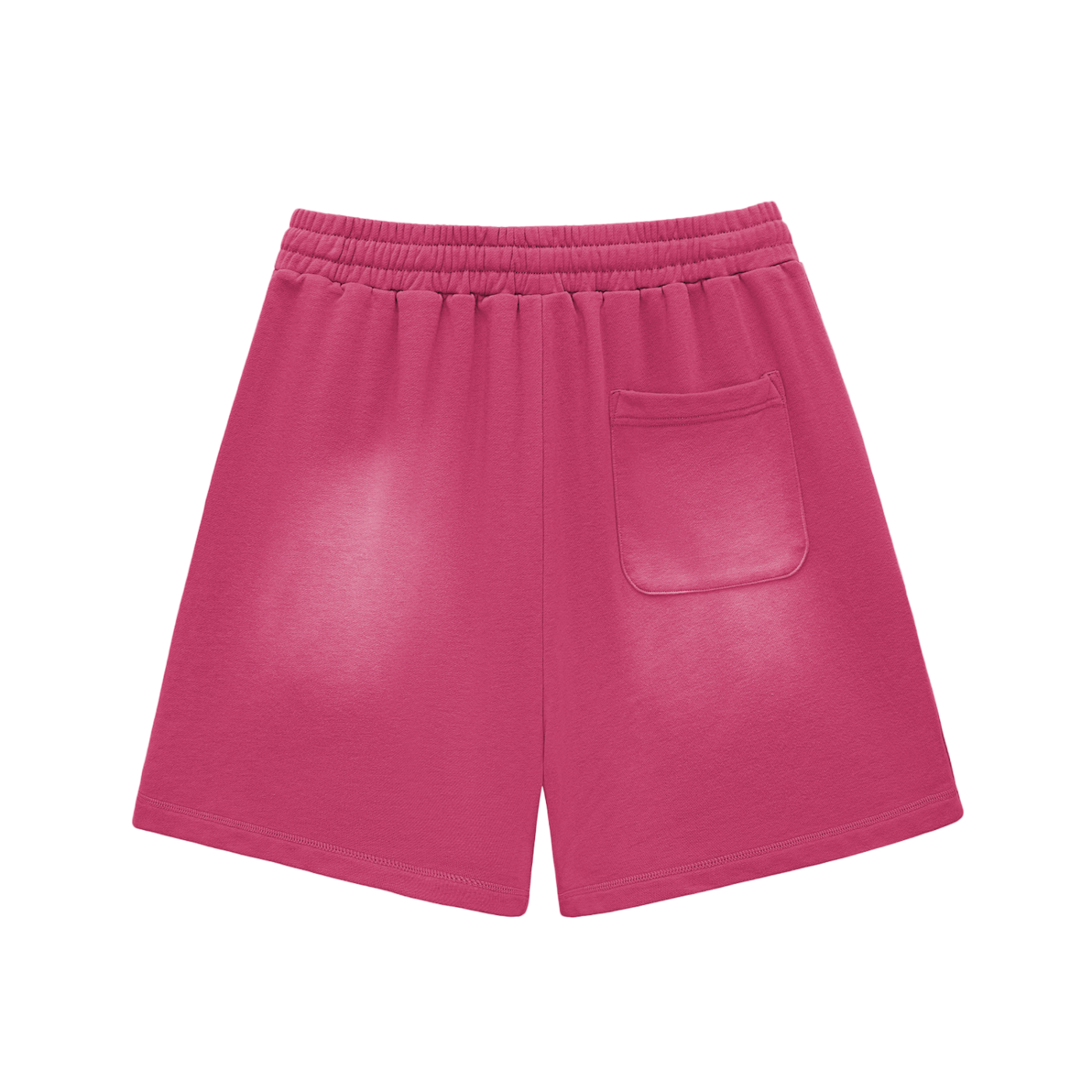 Believers Sun Fade Raw Edge Cotton Shorts