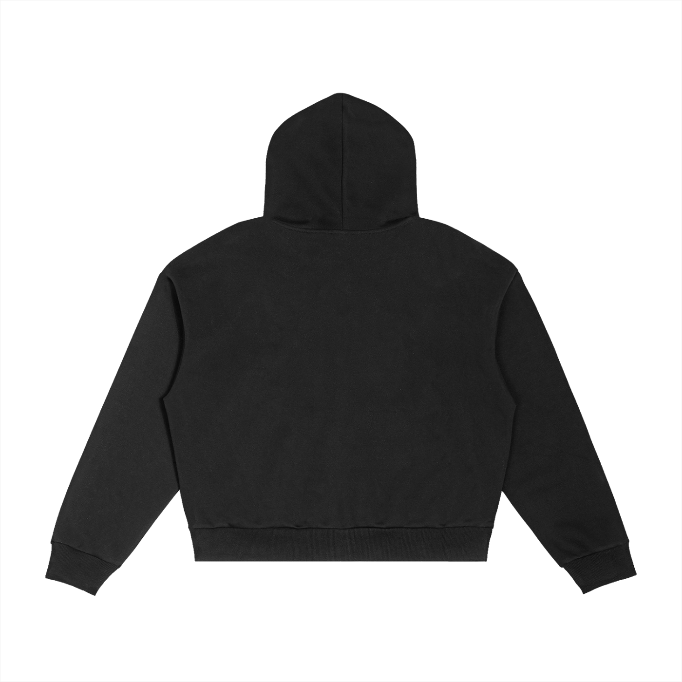Believers Contrast Plaid Boxy Zip Hoodie